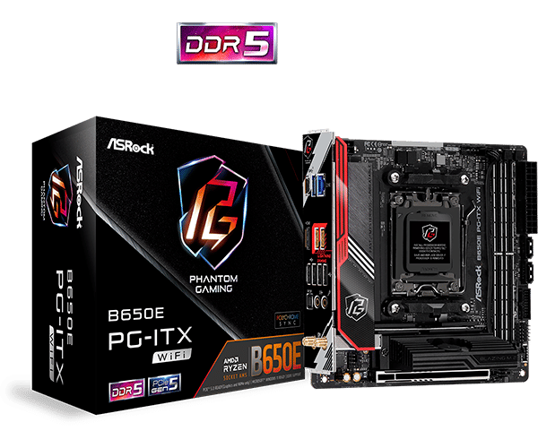 ASRock B650E PG-ITX WiFi Box View