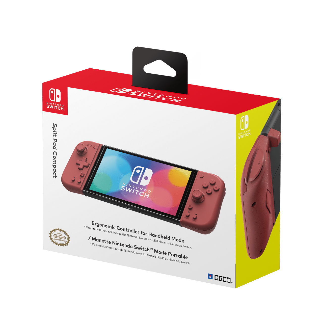 Nintendo Switch HORI Split Pad Compact Controller - Apricot Red Box View
