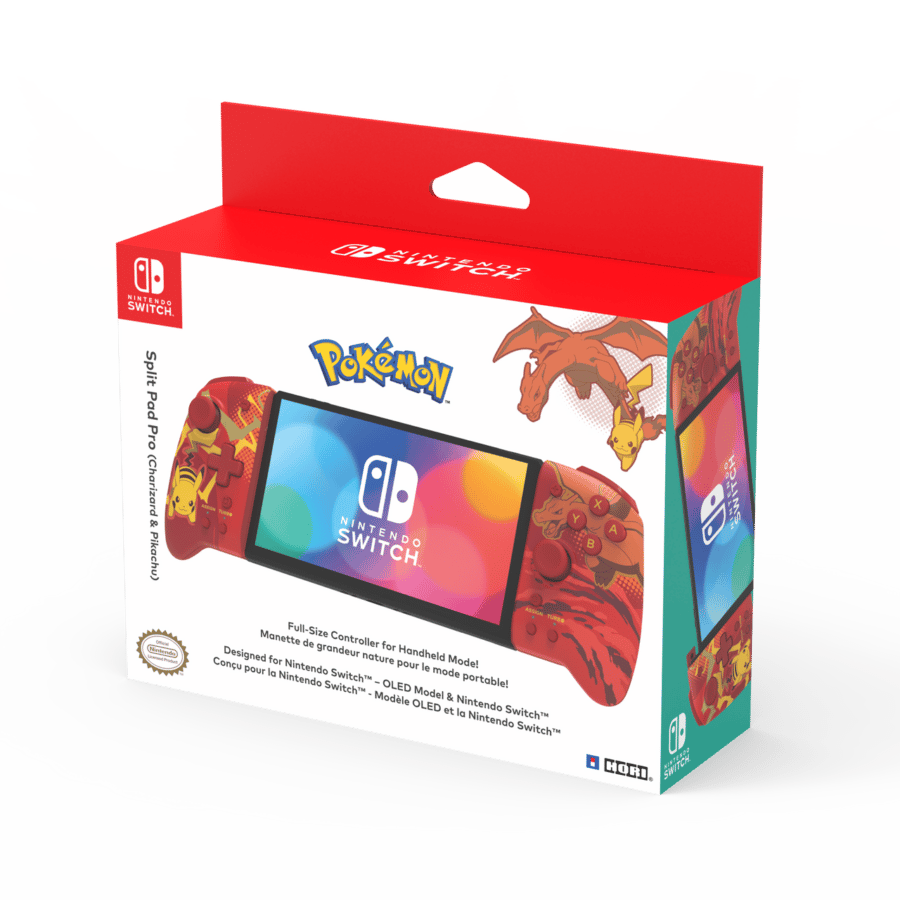 Nintendo Switch HORI Split Pad Pro Controller - Charizard & Pikachu