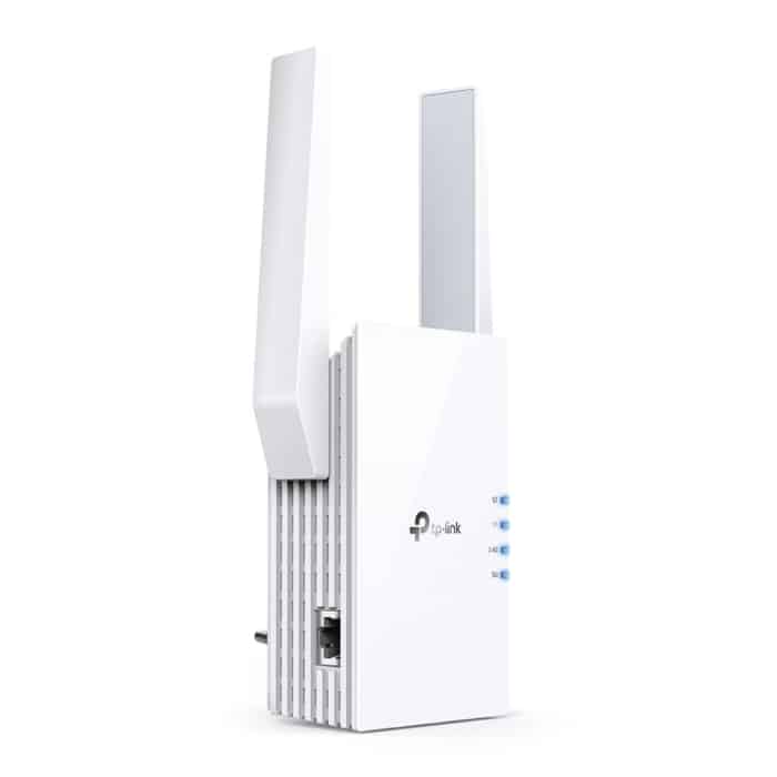 TP-LINK RE505X Angled Front View