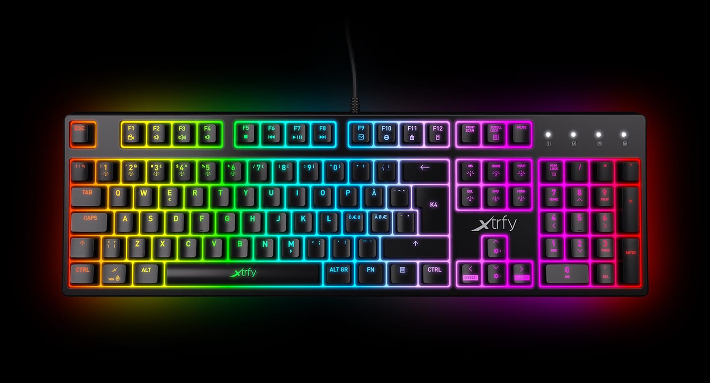 Xtrfy K4 RGB Kailh Red Switches Mechanical Gaming Keyboard