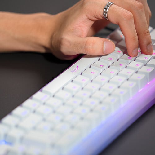 Xtrfy K5 Compact RGB Transparent White