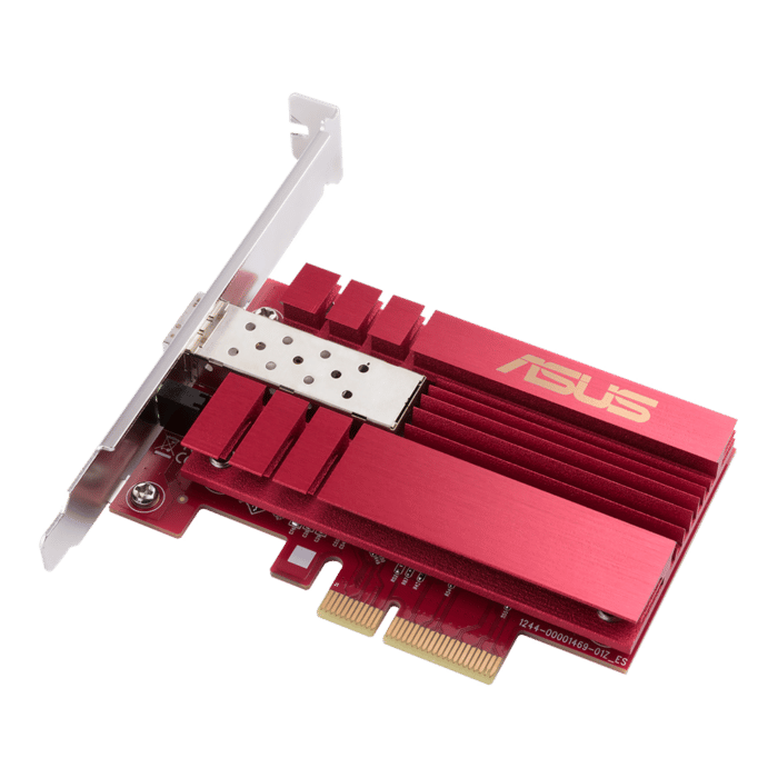 ASUS XG-C100F Angled Heatsink View