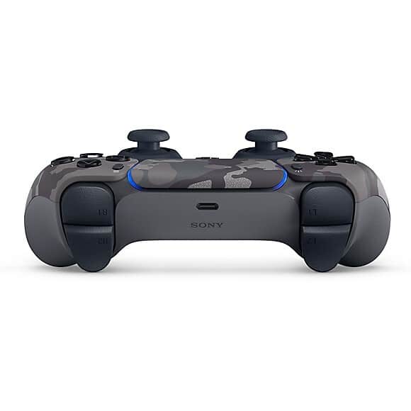 Sony PS5 DualSense Grey Camo Triggers View
