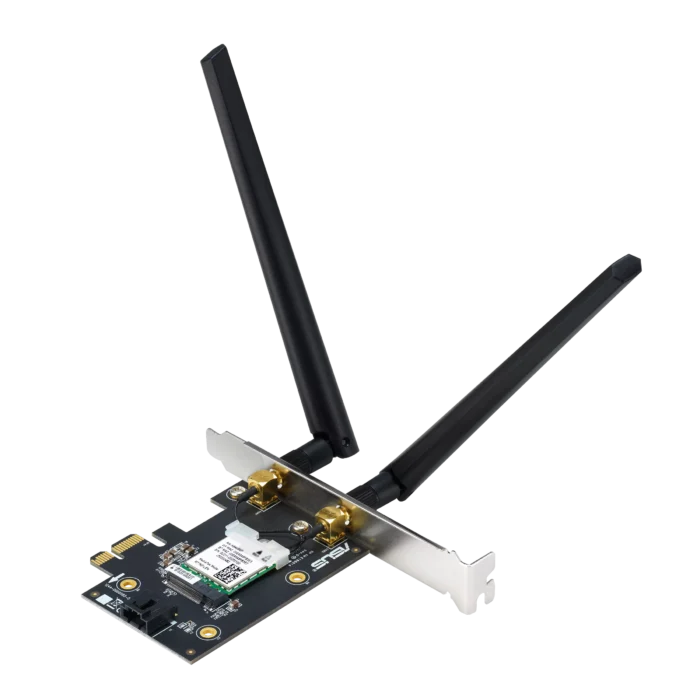 ASUS PCIE-AX1800 Angled Rear View