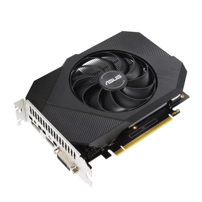 ASUS Phoenix NVIDIA GeForce GTX 1650 V2 OC Angled Front View