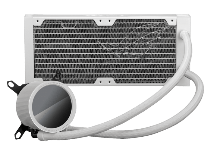 ASUS ROG Ryuo III 240 ARGB White Edition Radiator View