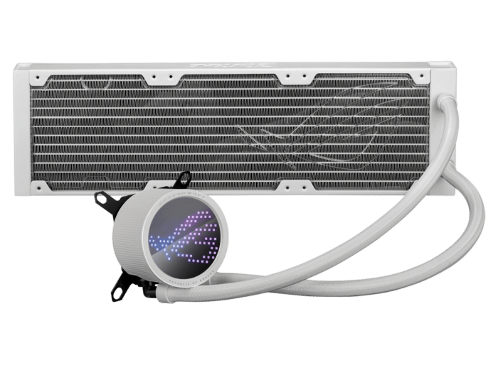 ASUS ROG Ryuo III 360 ARGB White Edition Radiator View