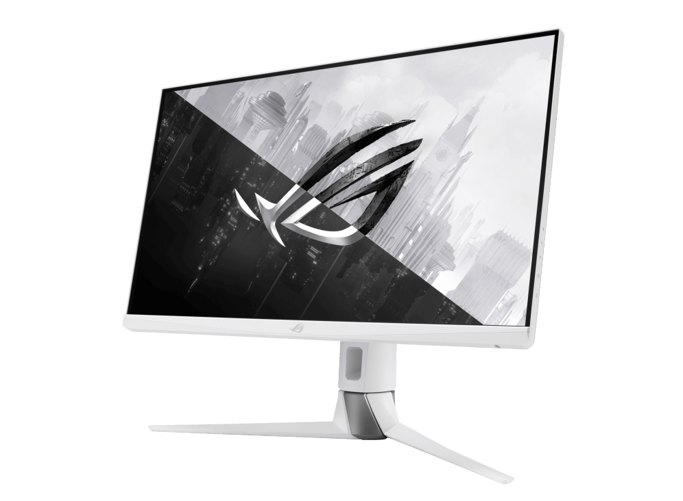 Asus ROG Strix XG27AQ-W Angled Front View