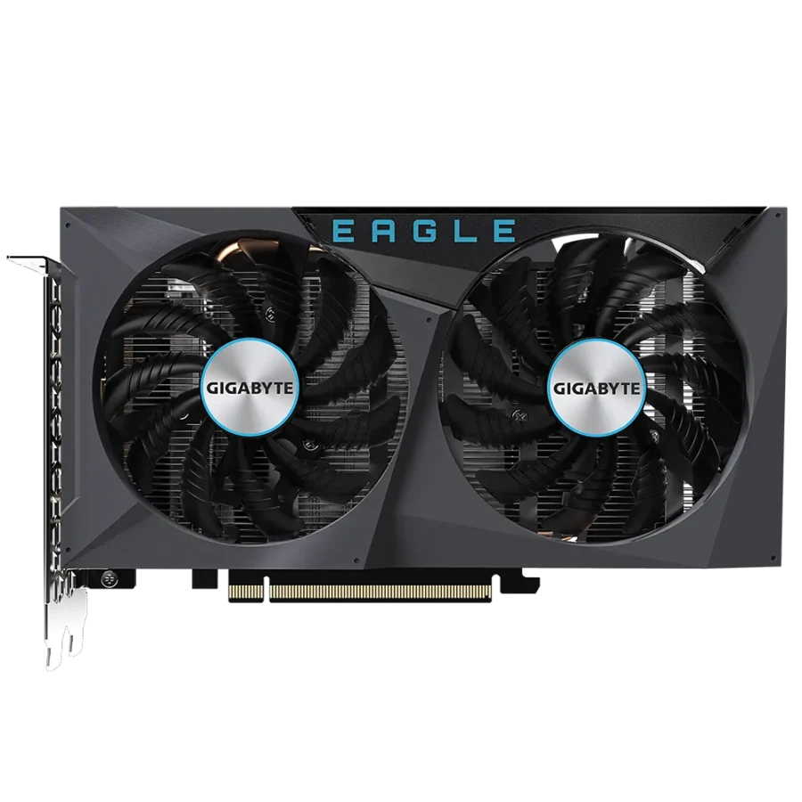 Gigabyte NVIDIA GeForce RTX 3050 EAGLE OC Flat Front View