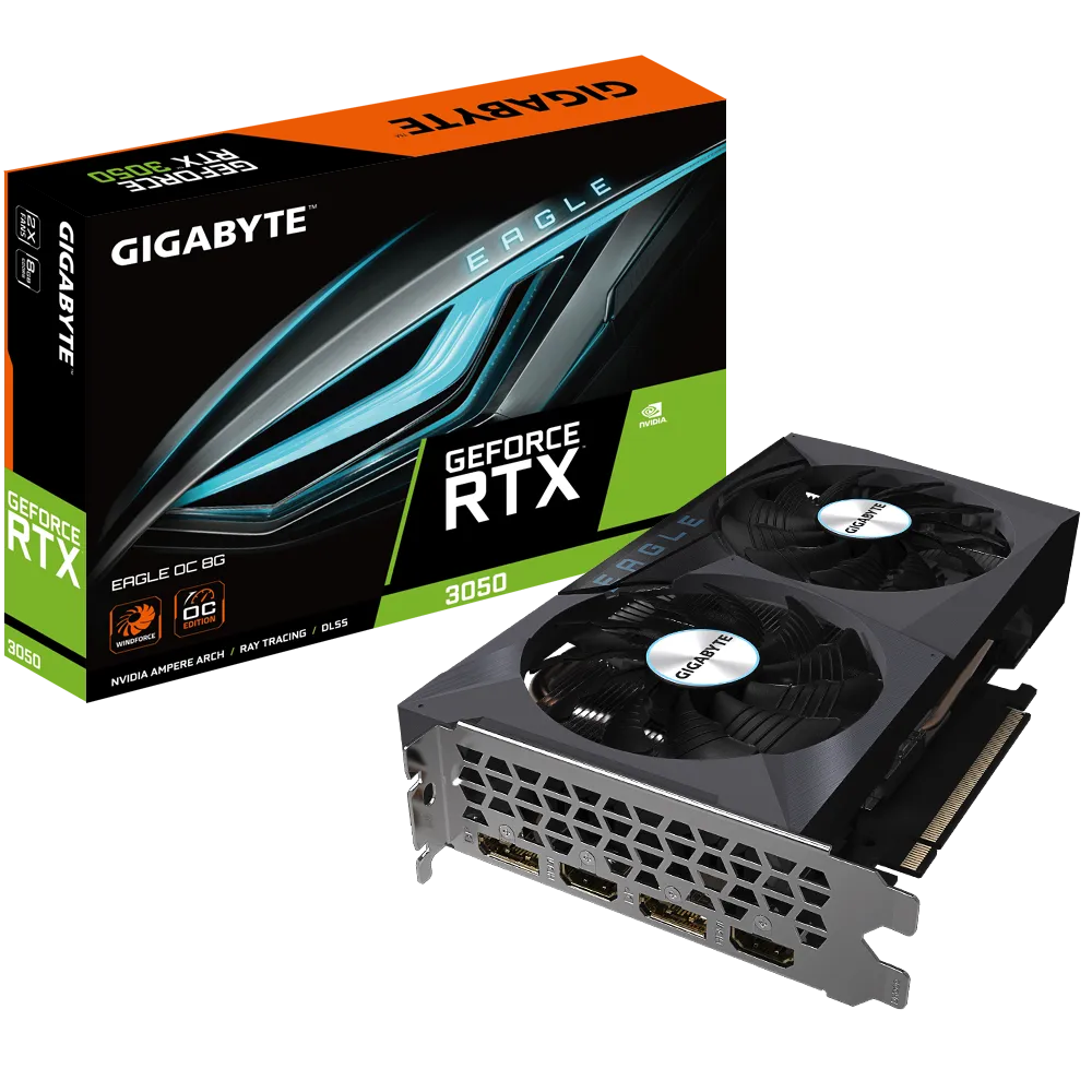 Gigabyte NVIDIA GeForce RTX 3050 EAGLE OC Box View