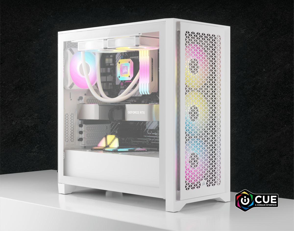Corsair iCUE 4000D RGB AIRFLOW White