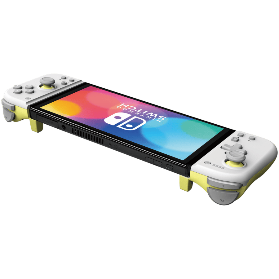 Nintendo Switch HORI Split Pad Compact Controller - Light Grey & Yellow
