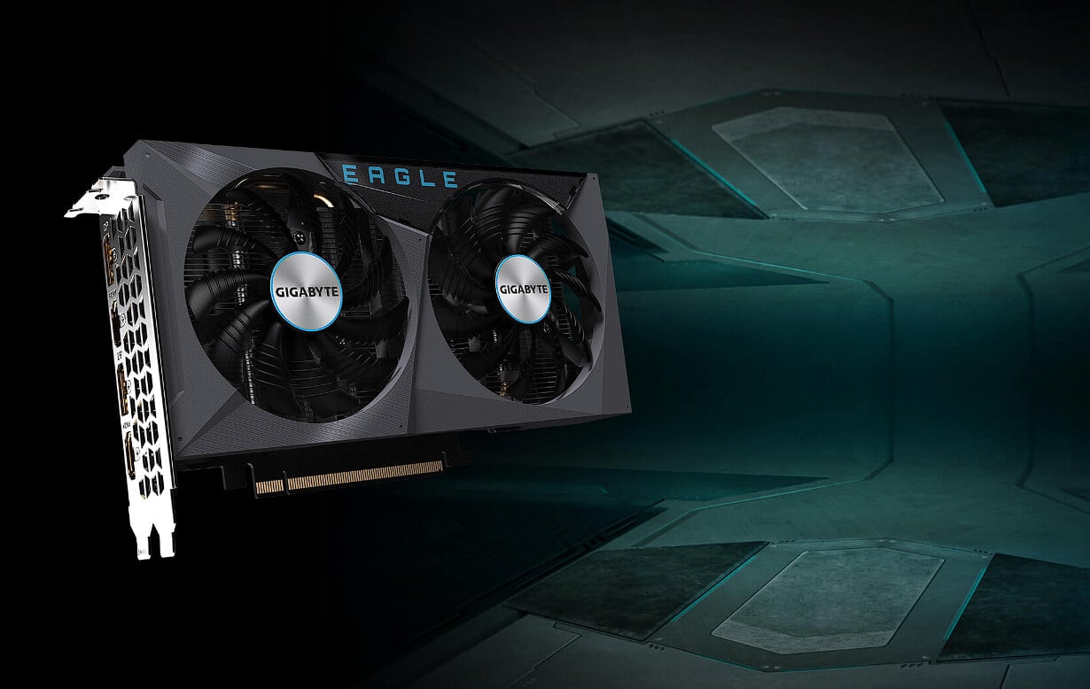 Gigabyte NVIDIA GeForce RTX 3050 EAGLE OC 8GB GDDR6 Graphics Card