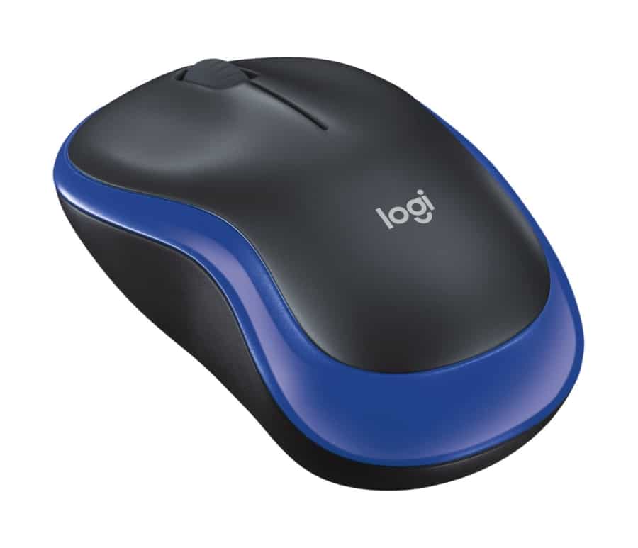Logitech M185 Wireless Notebook Mouse – Black/Blue