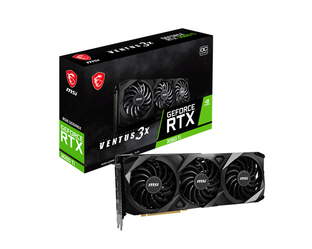 MSI NVIDIA GeForce RTX 3060 Ti VENTUS 3X OC 8G GDDR6X Graphics Card