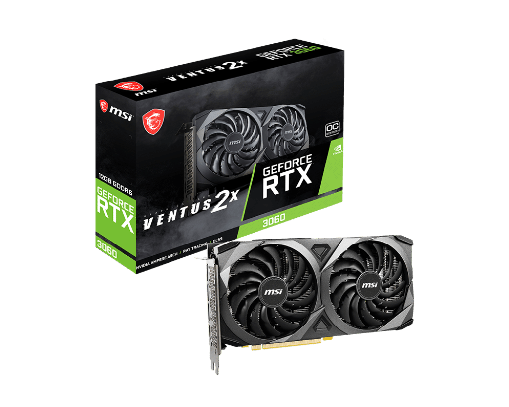 MSI NVIDIA GeForce RTX 3060 VENTUS 2X 12G OC GDDR6 Graphics Card