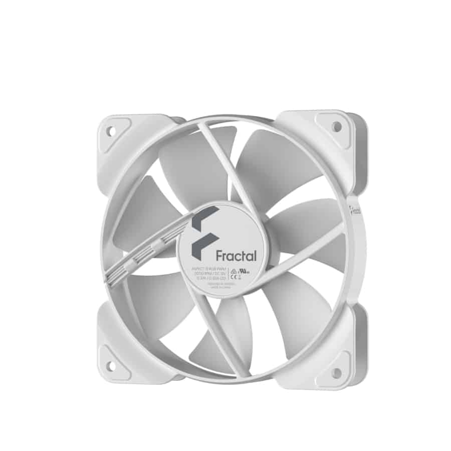 Fractal Design Aspect 12 RGB PWM 120mm White Case Fan Single Pack