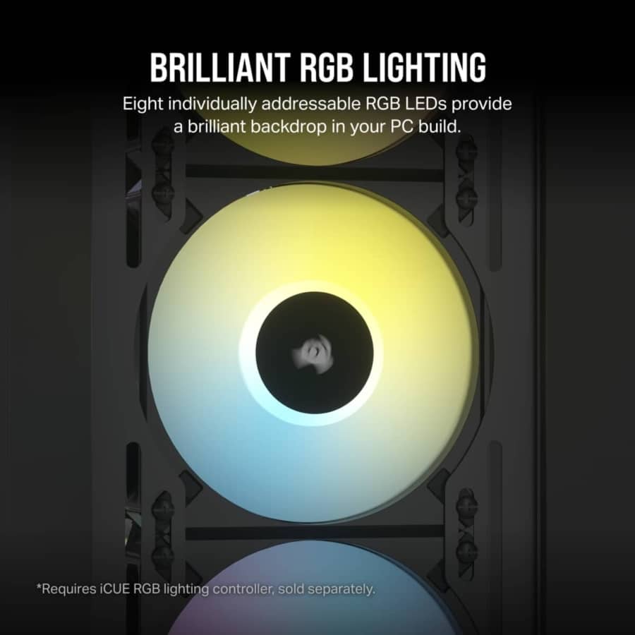Corsair iCUE AF120 RGB ELITE 120mm PWM Black