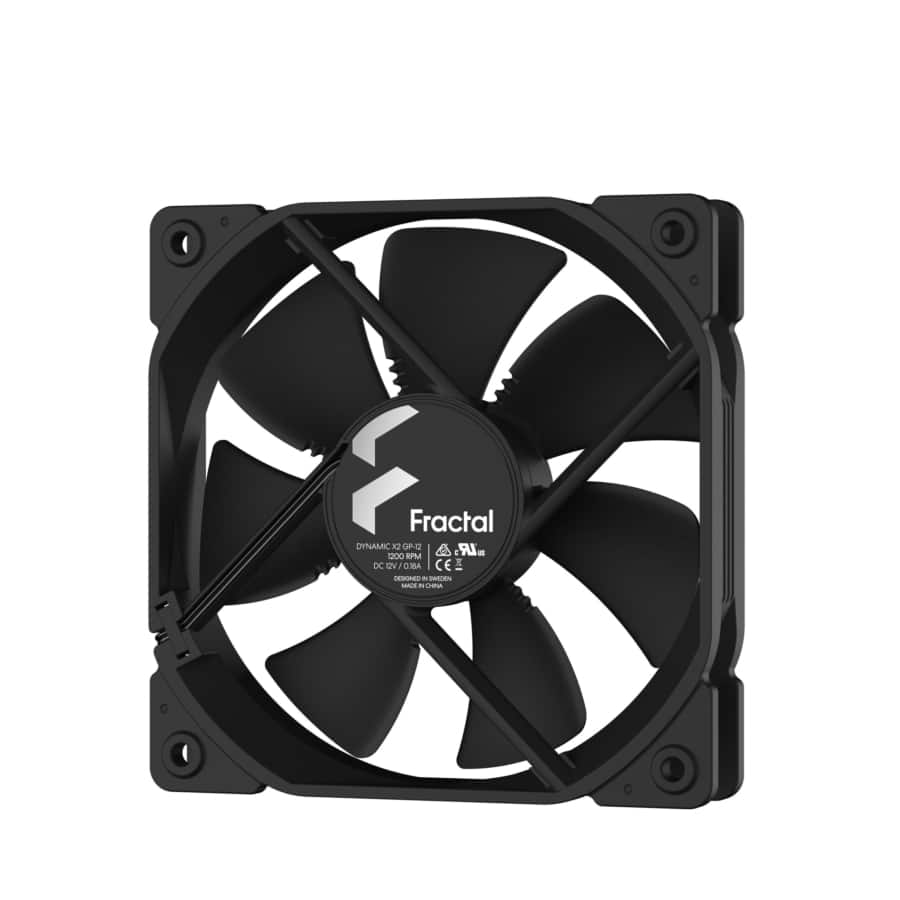 Fractal Design Dynamic X2 GP-12 120mm Black Case Fan Single Pack