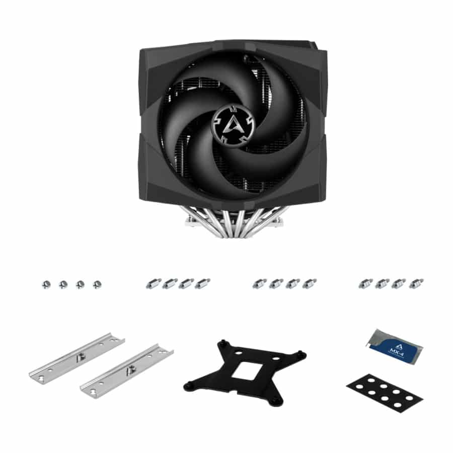 Arctic Freezer 50 Dual Tower ARGB Heatsink & Fan, Intel & AMD Sockets CPU Cooler