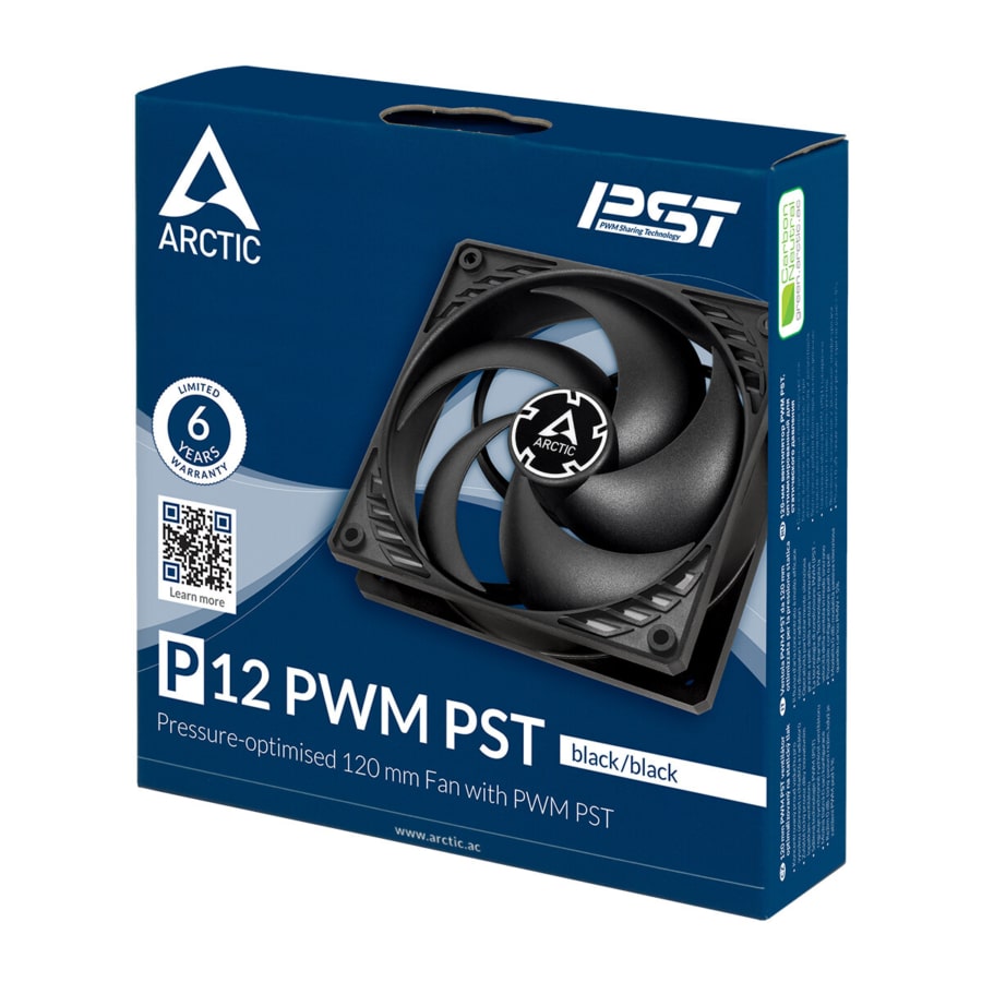 Arctic P12 PWM PST 120mm Black