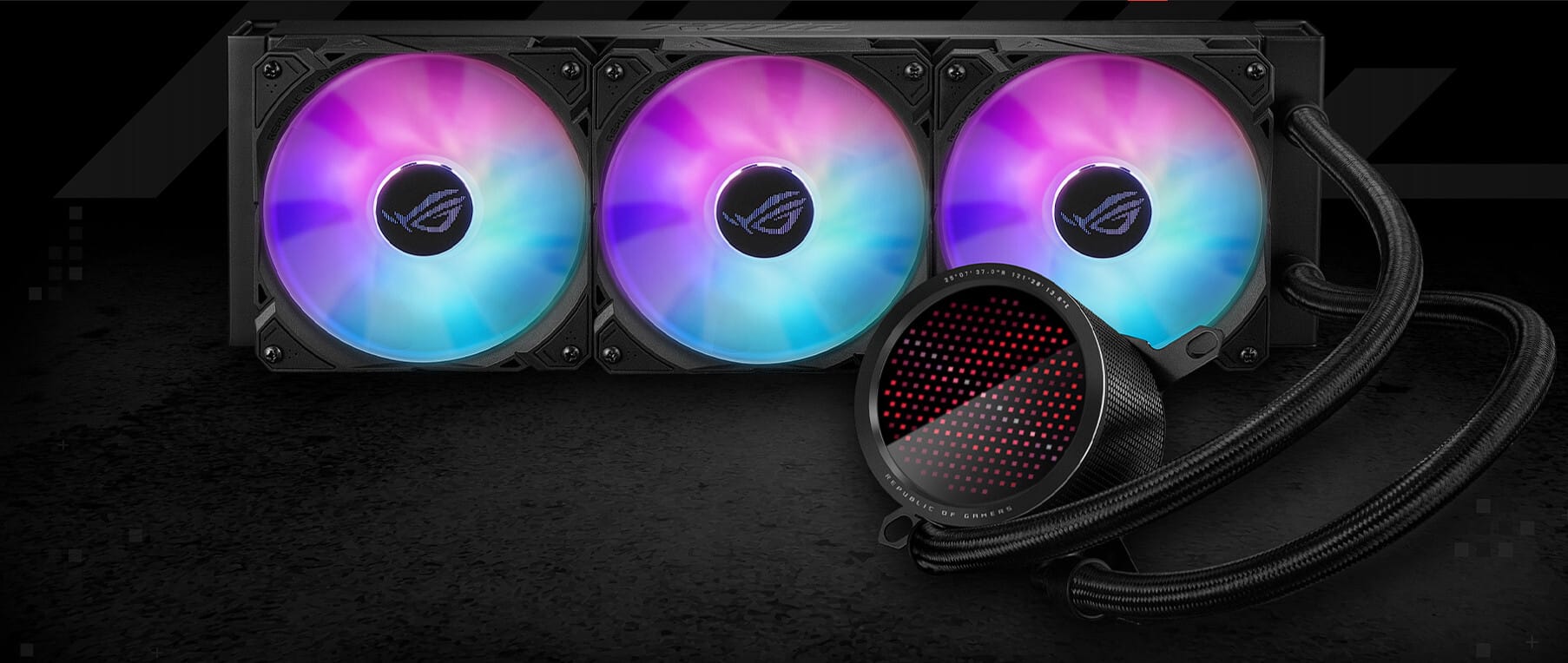 ASUS ROG Ryuo III 360 ARGB All-In-One Liquid CPU Cooler with Anime Matrix LED Display