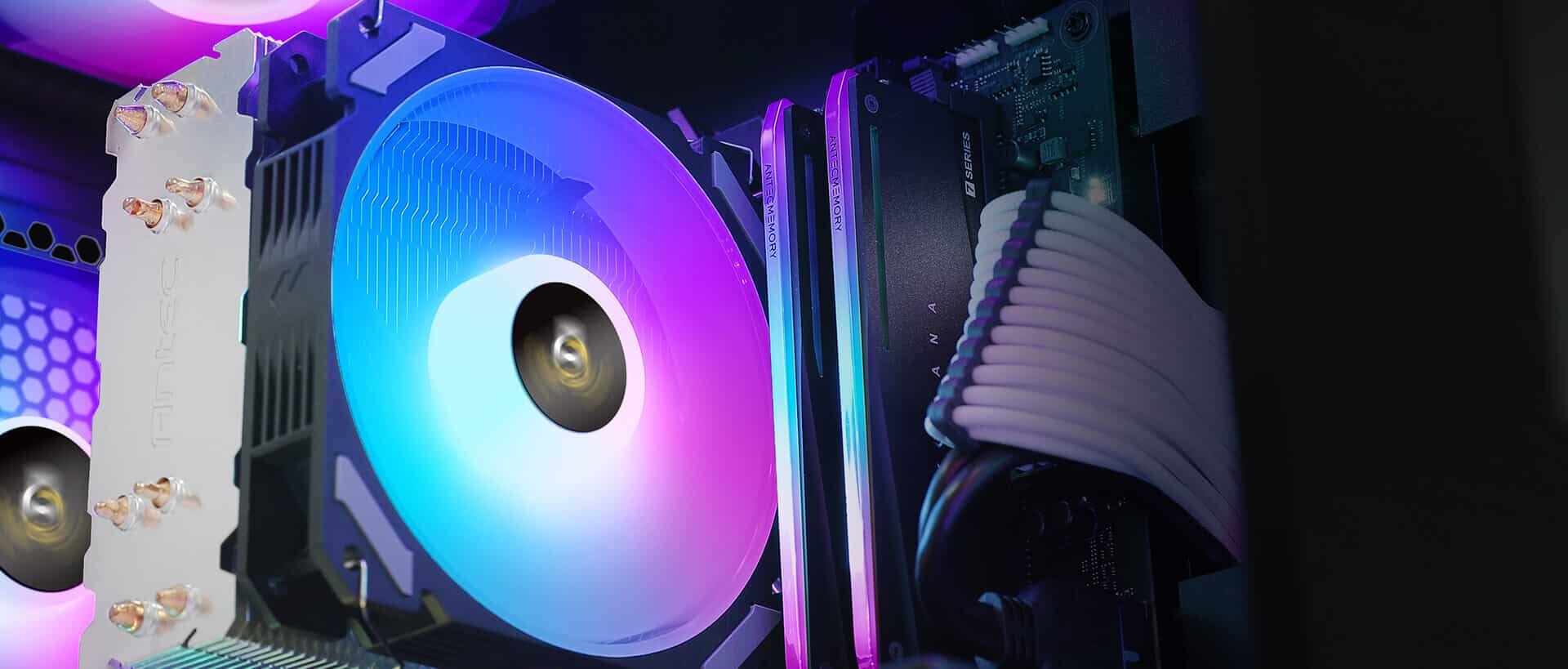Antec A400i Neon Lighting Heatsink & Fan, Intel & AMD Sockets CPU Cooler
