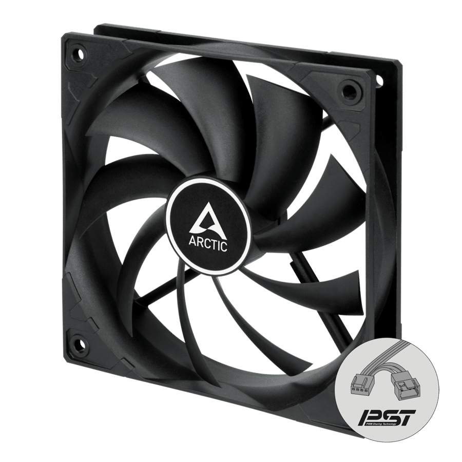Arctic F12 PWM PST 120mm Black
