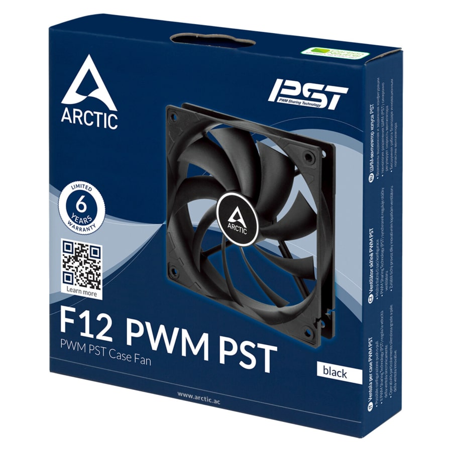 Arctic F12 PWM PST 120mm Black