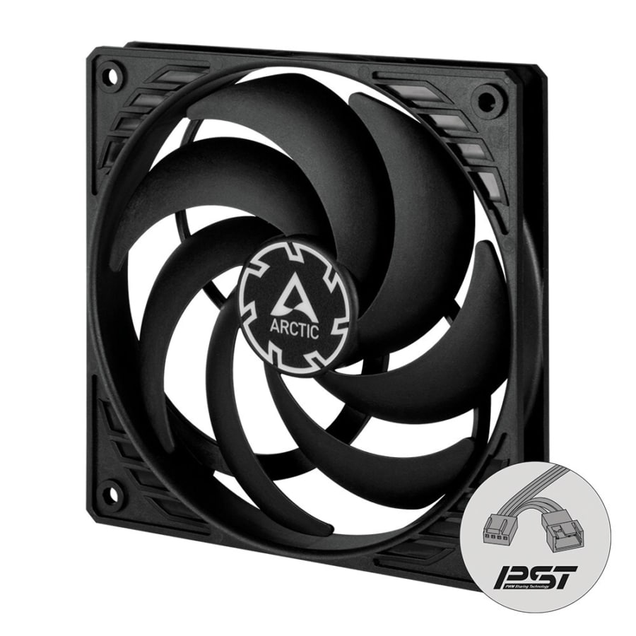 Arctic P12 Slim PWM PST 120mm Black