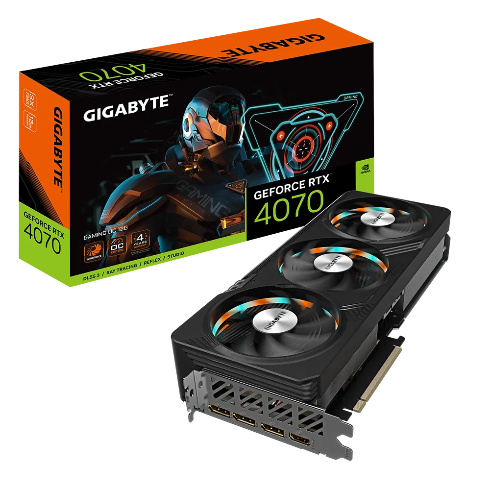 Gigabyte NVIDIA GeForce RTX 4070 GAMING OC 12G GDDR6X Graphics Card