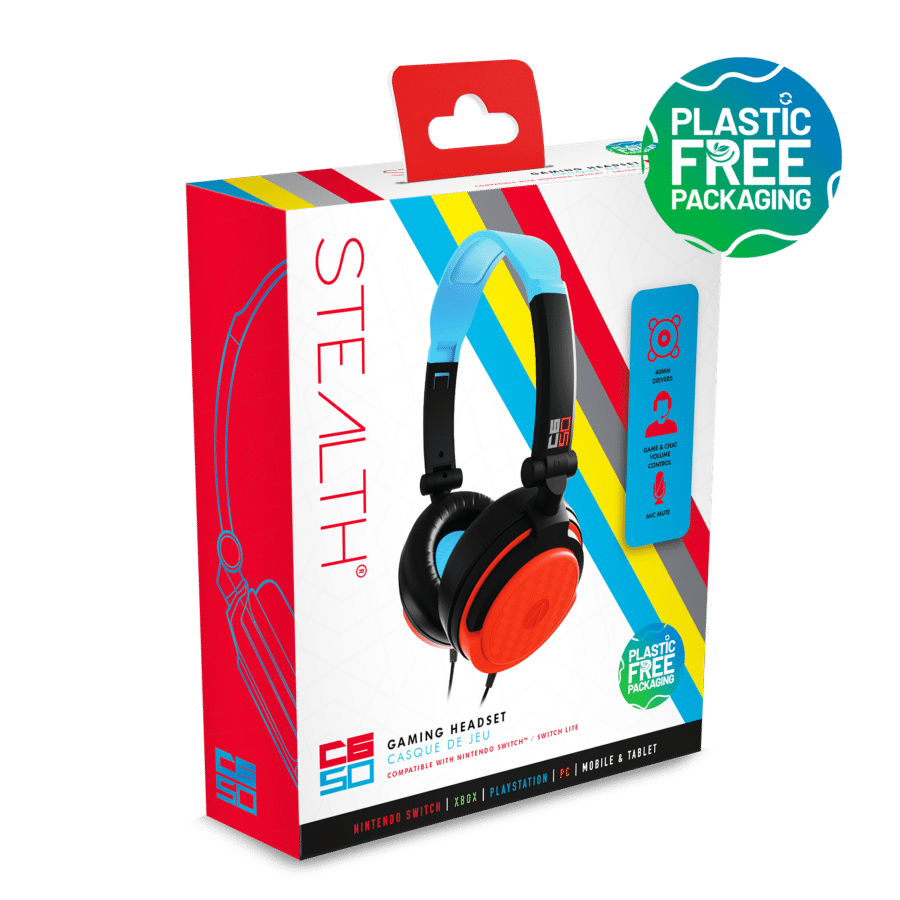 Stealth C6-50 Gaming Headset – Blue/Red