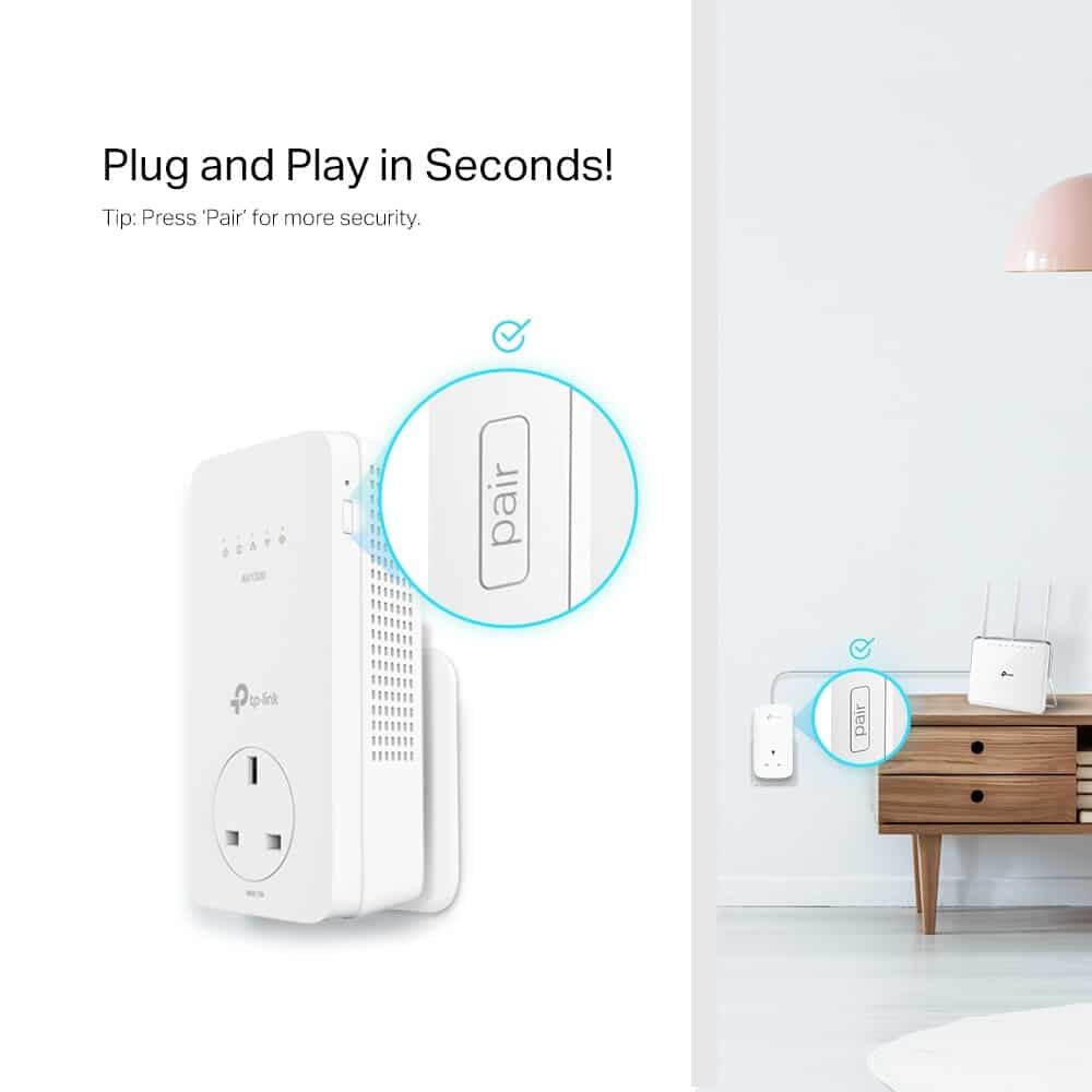 TP-LINK TL-WPA8631P KIT AC1200 Wireless Dual Band Powerline Adapter Kit