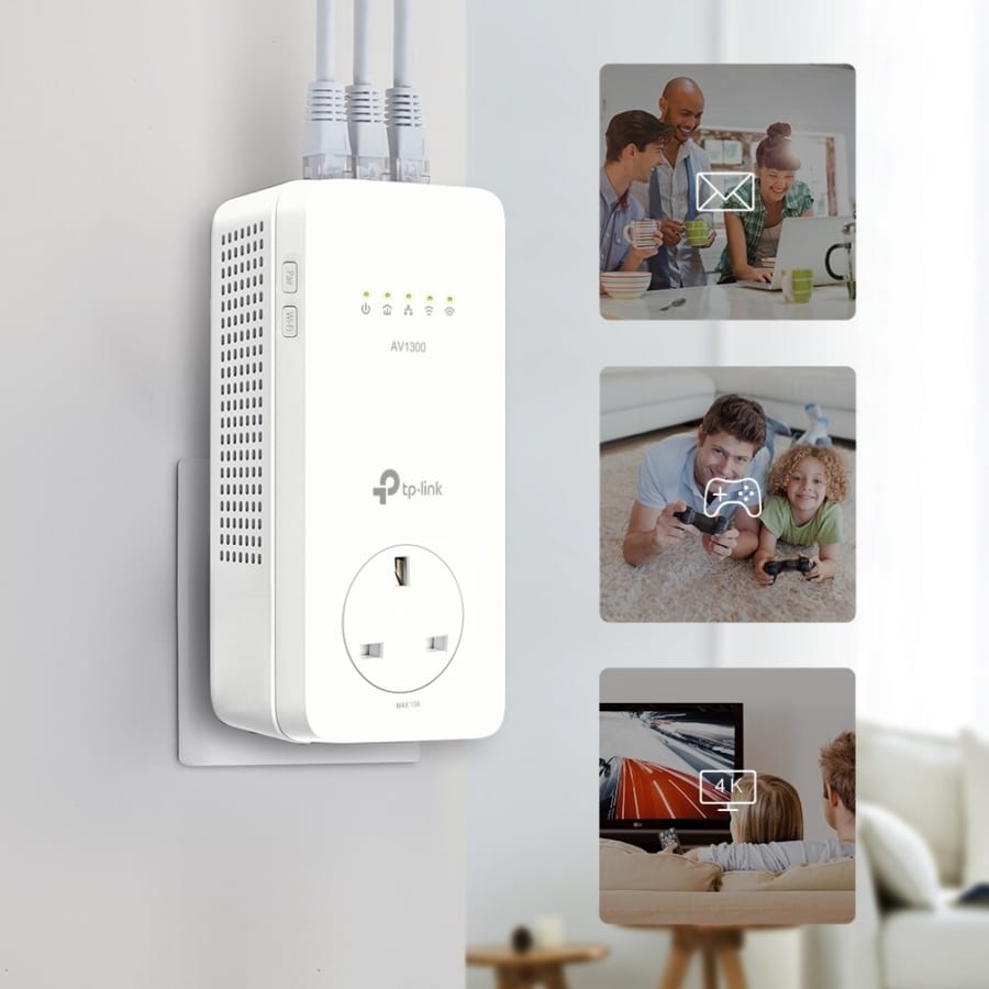 TP-LINK TL-WPA8631P KIT AC1200 Wireless Dual Band Powerline Adapter Kit