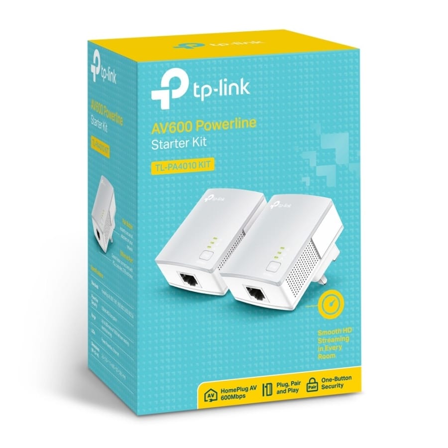 TP-LINK TL-PA4010 KIT AV600 10/100 Powerline Adapter Kit