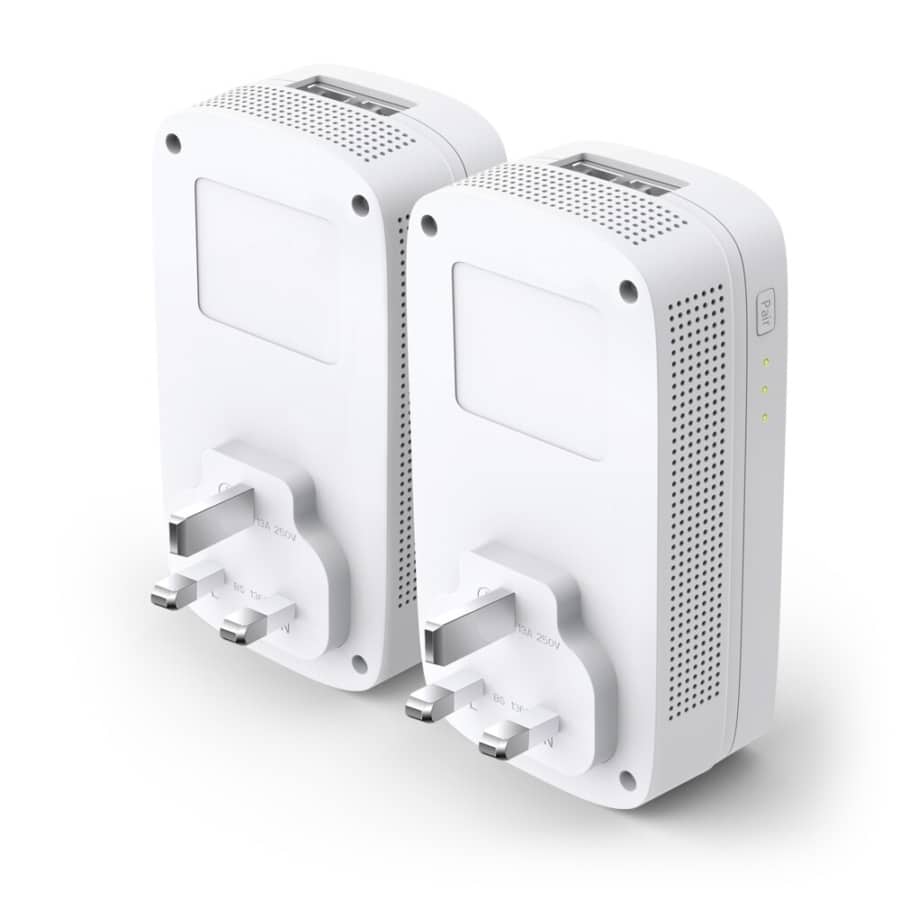 TP-LINK TL-PA9020P KIT AV2000 2-Port Gigabit Powerline Adapter Kit