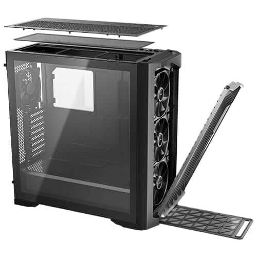 Antec Performance 1 FT – E-ATX, 4 PWM Fans, CPU/GPU Temp Display, USB-C, Glass Side Panels Gaming PC Case