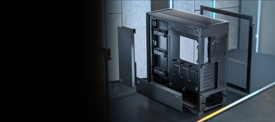 Antec Performance 1 FT – E-ATX, 4 PWM Fans, CPU/GPU Temp Display, USB-C, Glass Side Panels Gaming PC Case