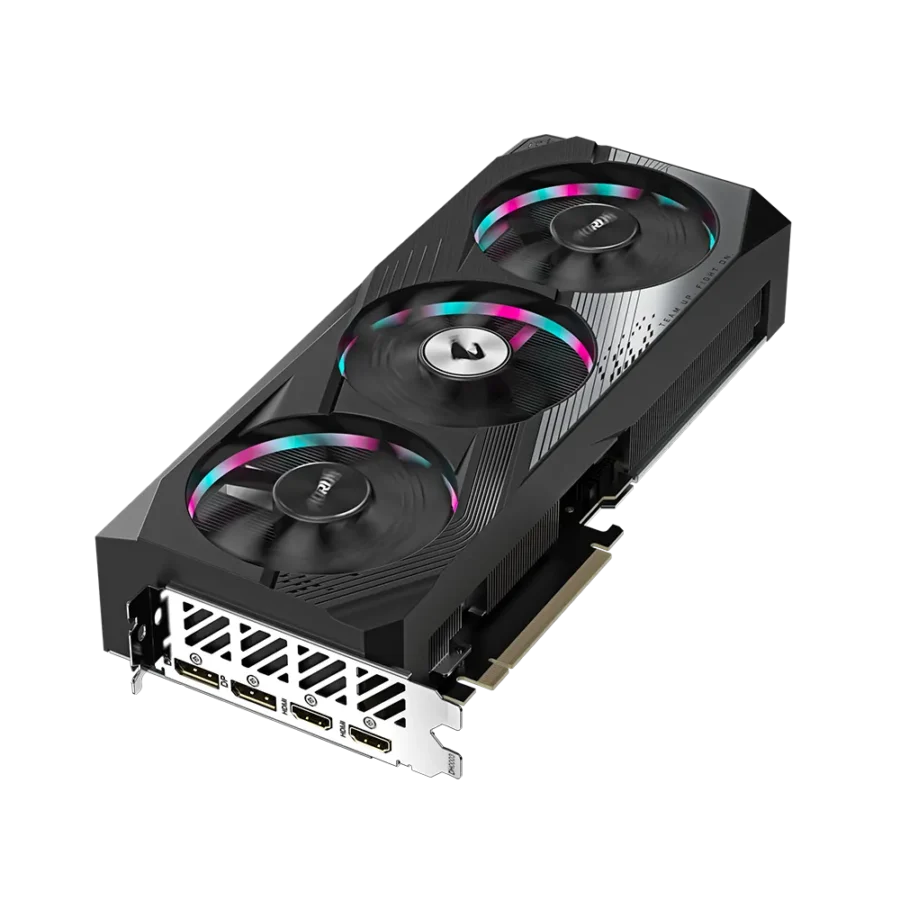 Gigabyte AORUS NVIDIA GeForce RTX 4060 Ti ELITE 8G Angled Flat View