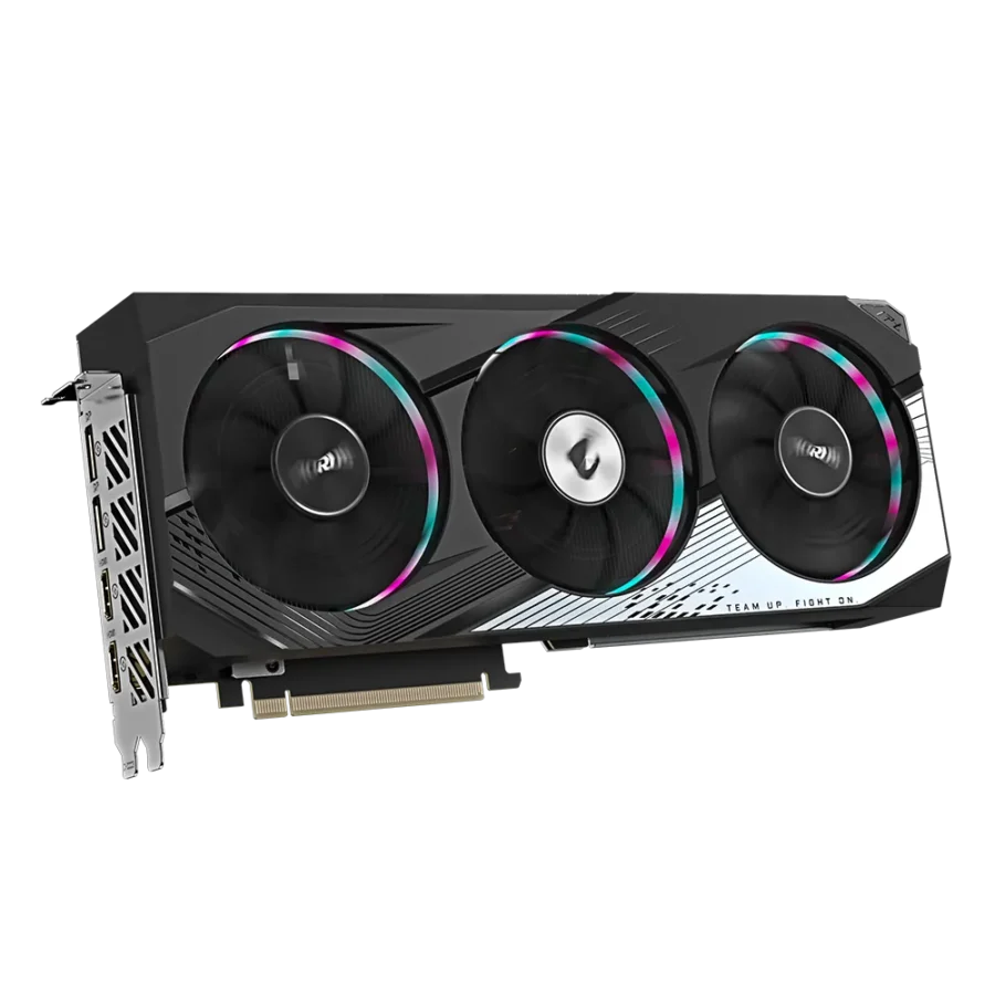 Gigabyte AORUS NVIDIA GeForce RTX 4060 Ti ELITE 8G Angled Fan View