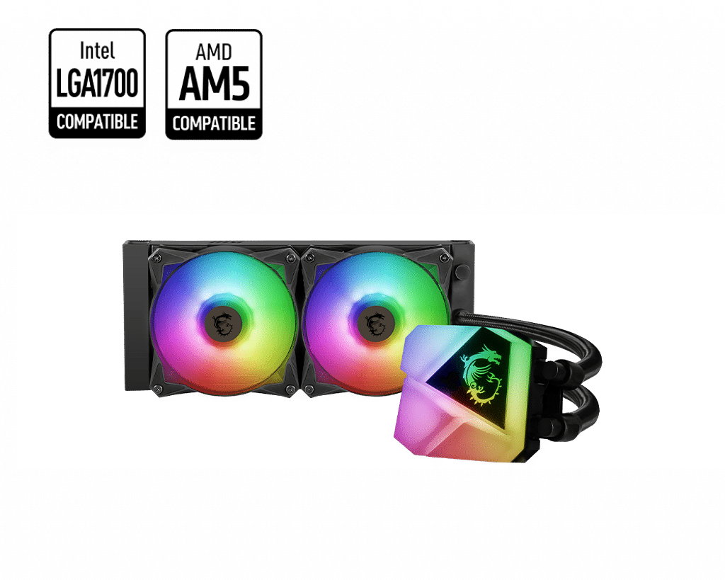 MSI MAG CORELIQUID C240 240mm ARGB All-In-One Liquid CPU Cooler
