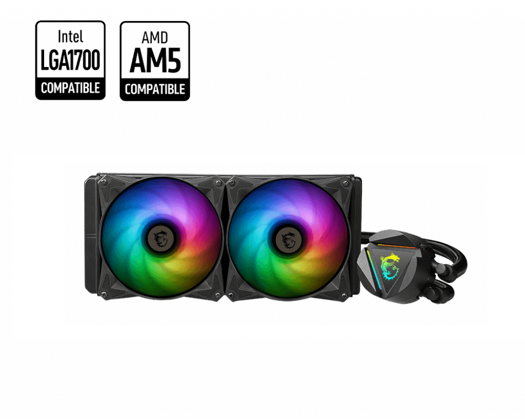 MSI MAG CORELIQUID 240R V2 240mm ARGB All-In-One Liquid CPU Cooler