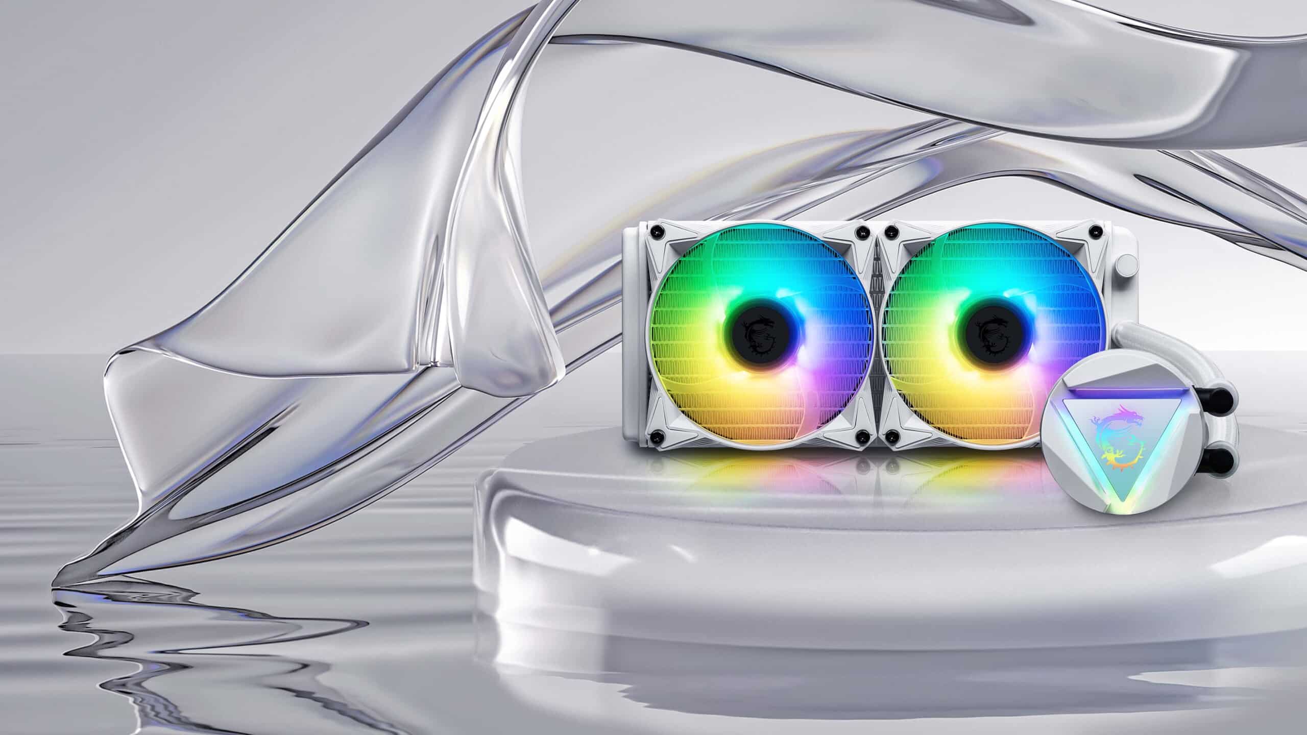 MSI MAG CORELIQUID 240R V2 White 240mm ARGB All-In-One Liquid CPU Cooler