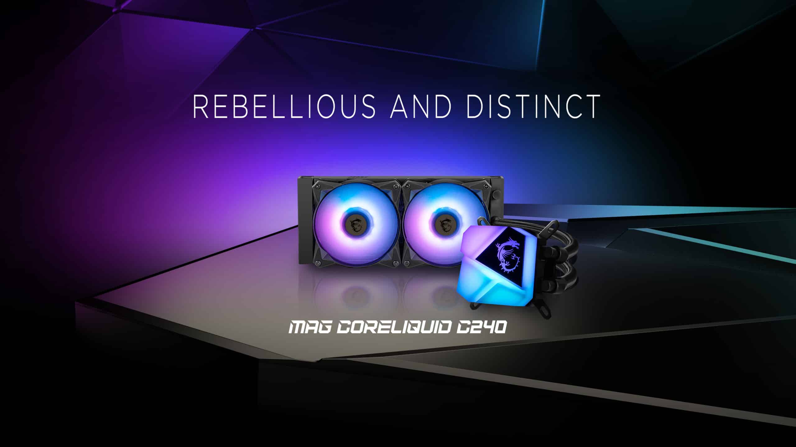 MSI MAG CORELIQUID C240 240mm ARGB All-In-One Liquid CPU Cooler