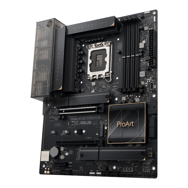 Asus ProArt B760-Creator Front Side Angled View