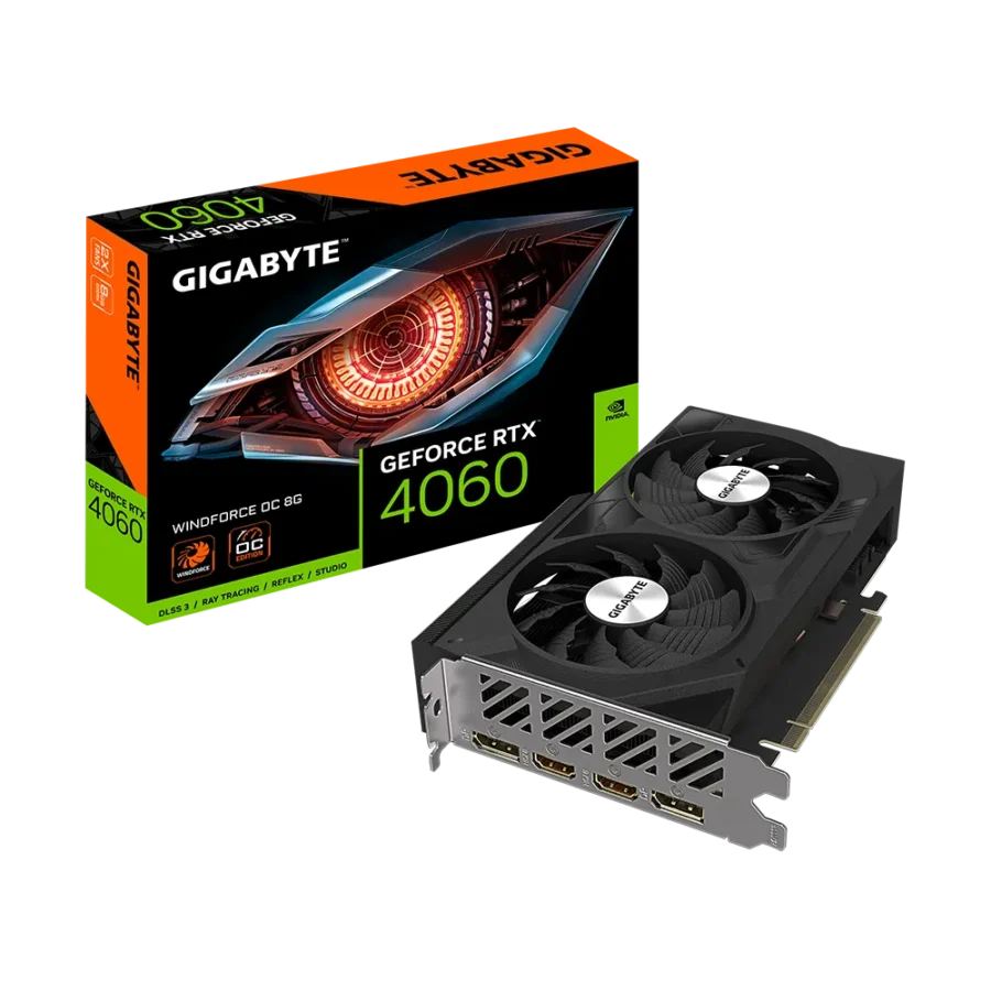 Gigabyte NVIDIA GeForce RTX 4060 WINDFORCE OC Box View