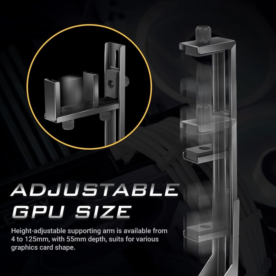 Antec Black Graphics Card Holder Adjustable Size