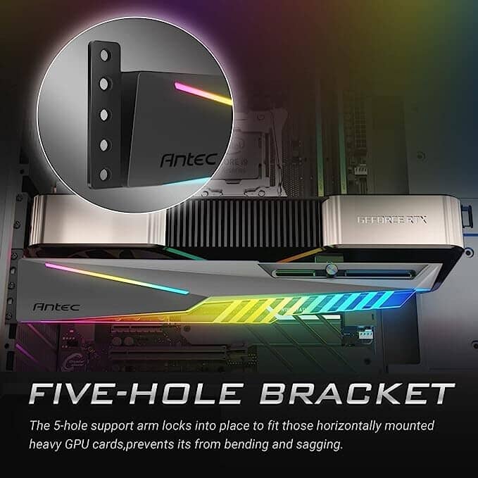 Antec Dagger ARGB Five-Hole Black Graphics Card Support Bracket Five Hole