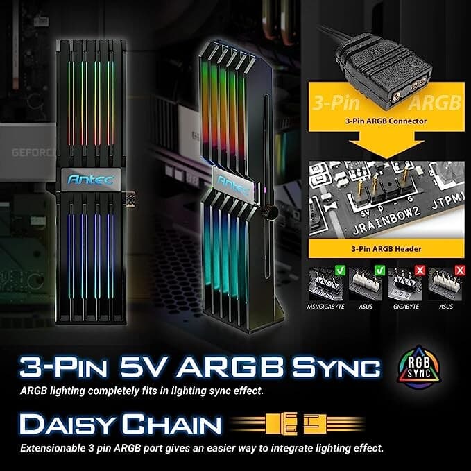 Antec ARGB Graphics Card Holder Daisy Chain